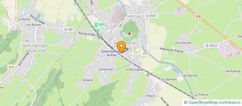 localisation de l'entreprise MONSIEUR JULIEN VINCENT  SAINT-ROMAIN-LE-PUY