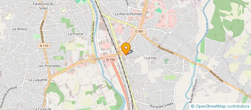 localisation de l'entreprise MONSIEUR JULIEN VIREY  ALES