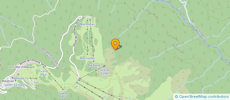 localisation de l'entreprise MONSIEUR JULIEN VIVET  LA CHAPELLE-DU-BARD