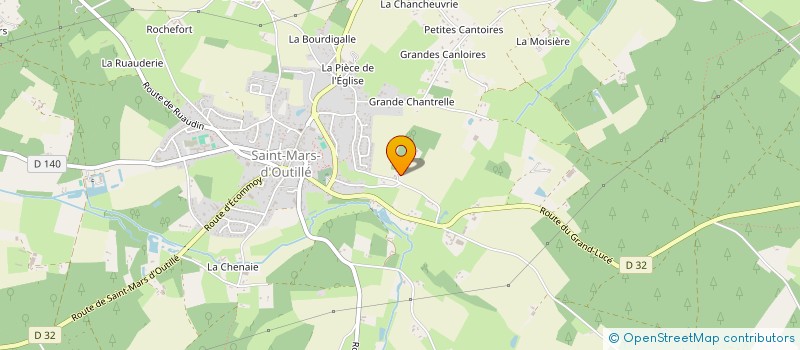 localisation de l'entreprise MONSIEUR JULIEN VIVET  SAINT-MARS-D'OUTILLE