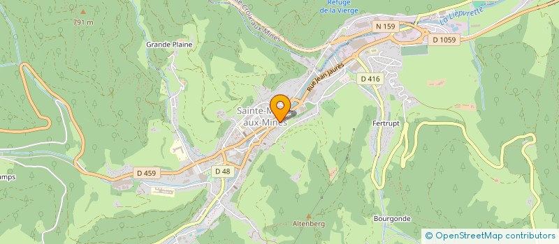 localisation de l'entreprise MONSIEUR JULIEN VOEGELE  SAINTE-MARIE-AUX-MINES