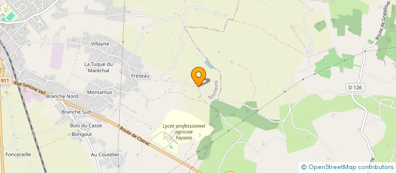 localisation de l'entreprise MONSIEUR JULIEN VUILLEMOT  TONNEINS