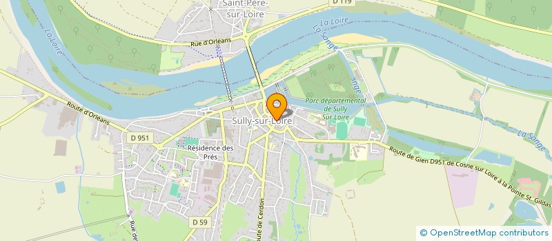 localisation de l'entreprise MONSIEUR JULIEN WANG  SULLY-SUR-LOIRE