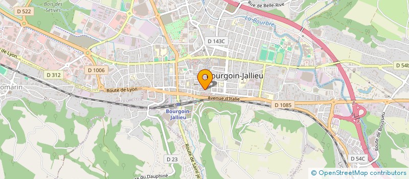 localisation de l'entreprise MONSIEUR JULIEN WANG  BOURGOIN-JALLIEU