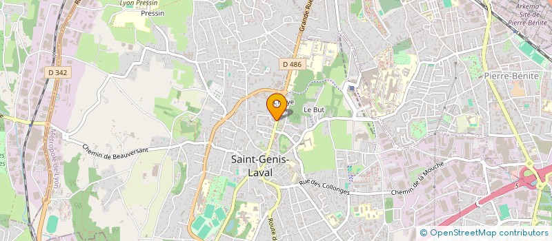 localisation de l'entreprise MONSIEUR JULIEN WARTEL  SAINT-GENIS-LAVAL