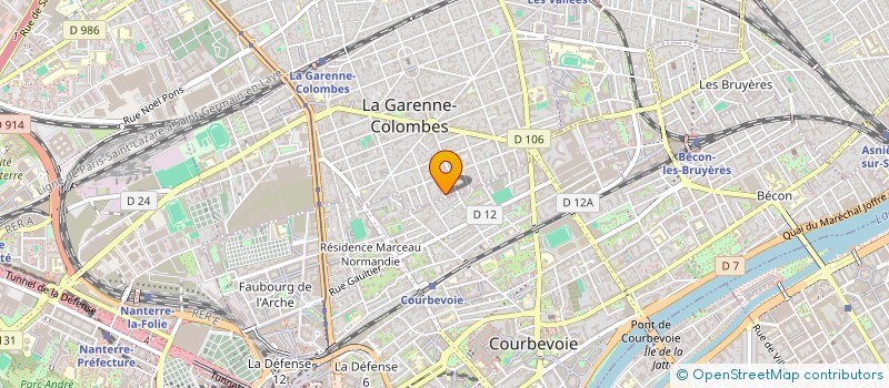 localisation de l'entreprise MONSIEUR JULIEN WATEL à LA GARENNE-COLOMBES
