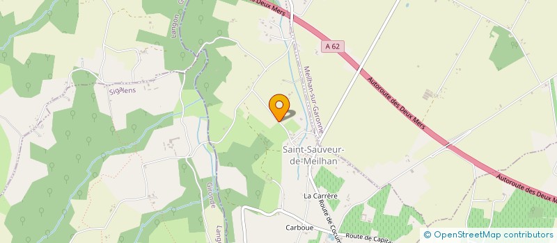 localisation de l'entreprise MONSIEUR JULIEN WEGMANN  SAINT-SAUVEUR-DE-MEILHAN