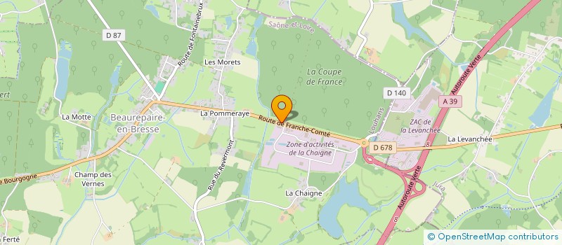 localisation de l'entreprise MONSIEUR JULIEN WERLE à BEAUREPAIRE-EN-BRESSE
