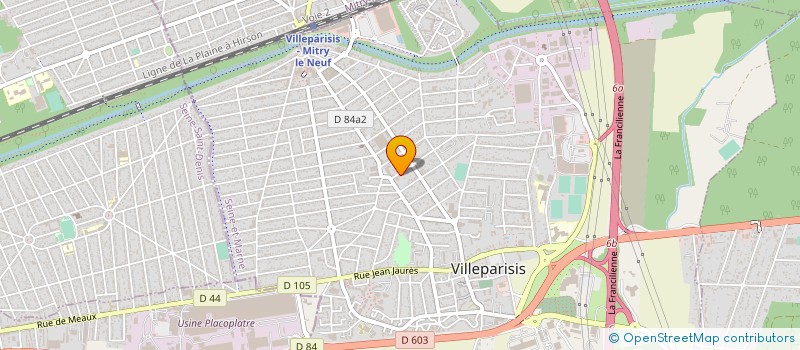 localisation de l'entreprise MONSIEUR JULIEN WILLETT  VILLEPARISIS