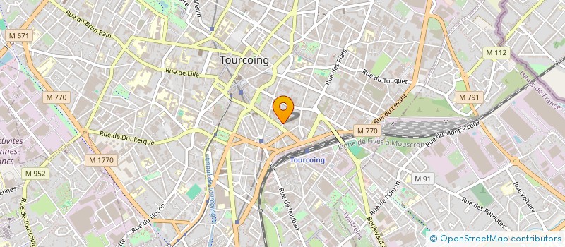 localisation de l'entreprise MONSIEUR JULIEN WIPLIE  TOURCOING