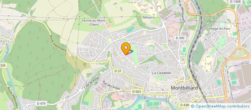 localisation de l'entreprise MONSIEUR JULIEN WONG KONG TAO  MONTBELIARD