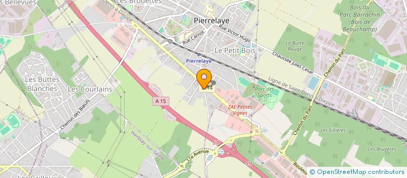 localisation de l'entreprise MONSIEUR JULIEN YACOUB  PIERRELAYE