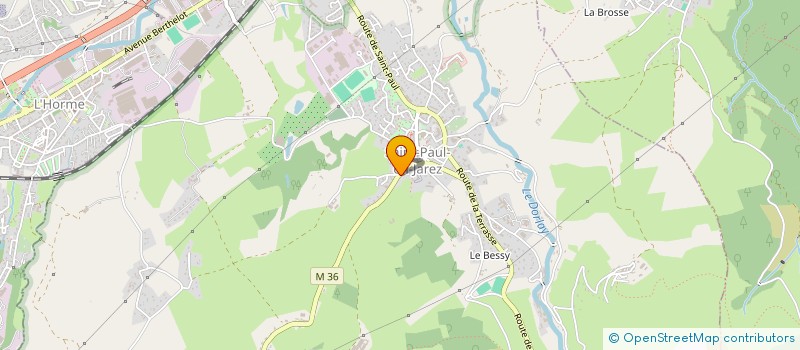 localisation de l'entreprise MONSIEUR JULIEN YAYA  SAINT-PAUL-EN-JAREZ