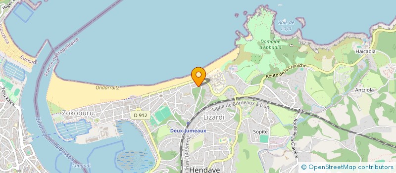 localisation de l'entreprise MONSIEUR JULIEN YRIARTE à HENDAYE