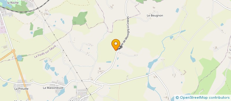 localisation de l'entreprise MONSIEUR JULIEN ZACORE  LA FORET-SUR-SEVRE