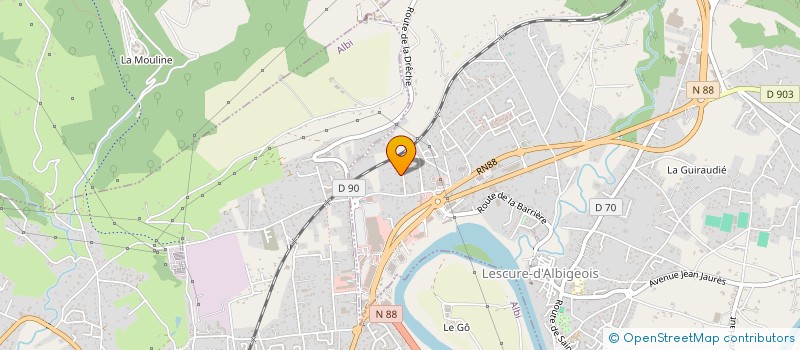 localisation de l'entreprise MONSIEUR JULIEN ZANIBELLATO  LESCURE-D'ALBIGEOIS