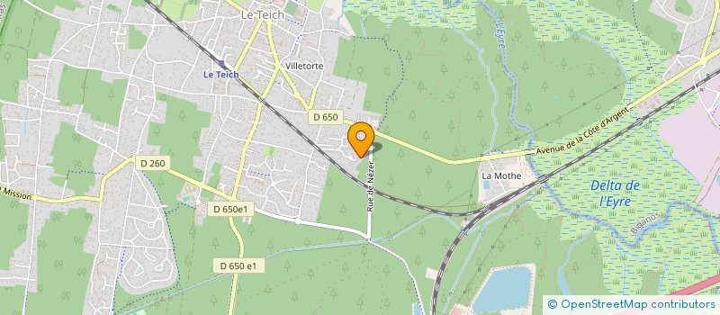 localisation de l'entreprise MONSIEUR JULIEN ZANOTTO à LE TEICH