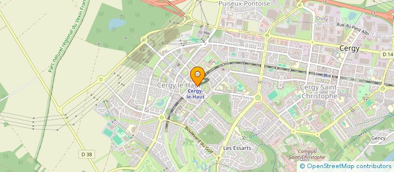 localisation de l'entreprise MONSIEUR JULIEN ZERATH  CERGY