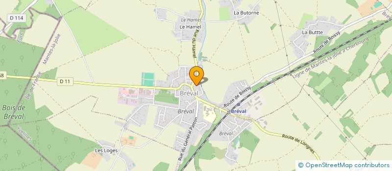 localisation de l'entreprise MONSIEUR JULIEN ZERUBIA  BREVAL