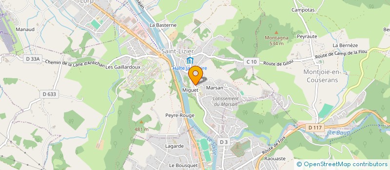 localisation de l'entreprise MONSIEUR JULIO BAUER à SAINT-LIZIER