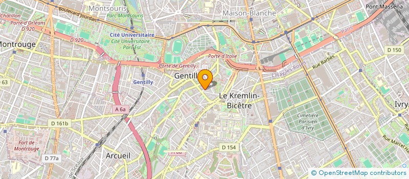 localisation de l'entreprise MONSIEUR JULIO GONCALVES  GENTILLY