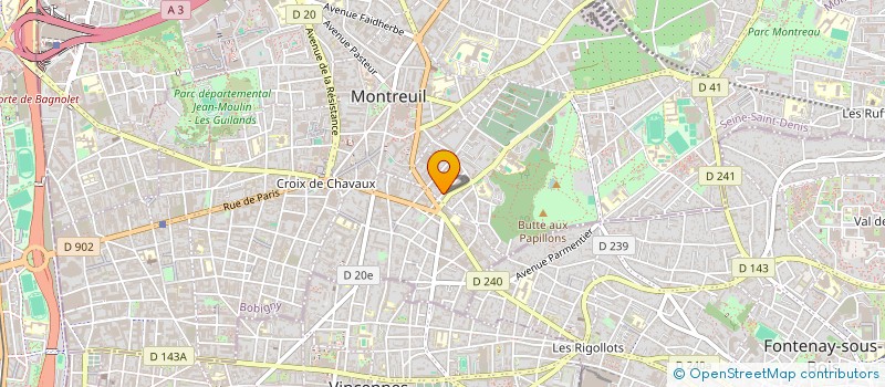 localisation de l'entreprise MONSIEUR JULIO MARTINEZ ROJAS à MONTREUIL
