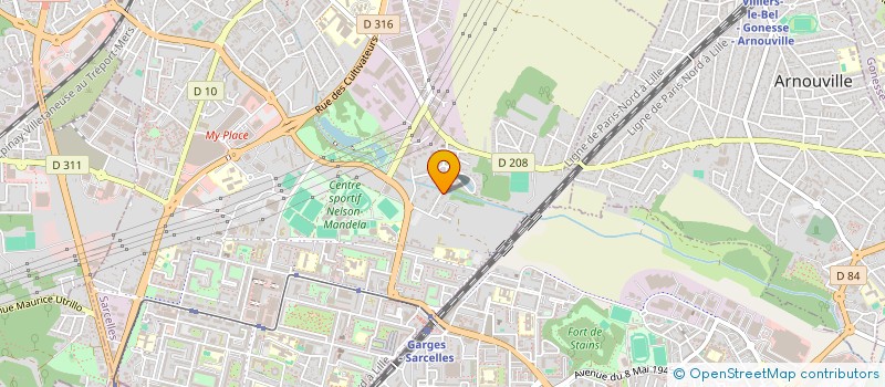 localisation de l'entreprise MONSIEUR JULIUS BRAND à SARCELLES