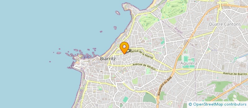 localisation de l'entreprise MONSIEUR JULLIEN BERGEROU  BIARRITZ