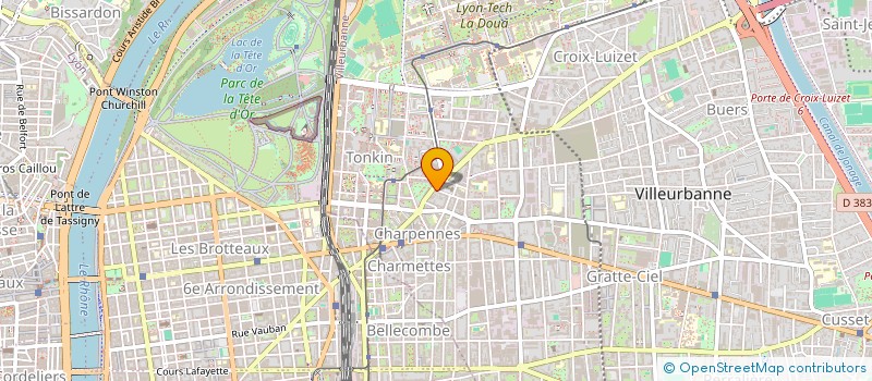 localisation de l'entreprise MONSIEUR JULLIEN DE POMMEROL  VILLEURBANNE