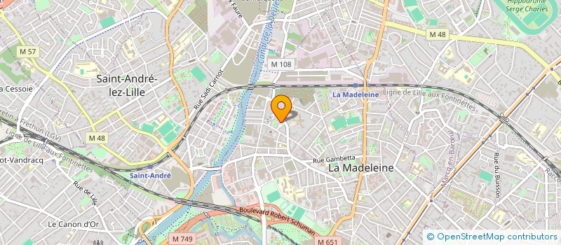 localisation de l'entreprise MONSIEUR JUMAINE ASSANI KALEMA à LA MADELEINE
