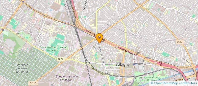 localisation de l'entreprise MONSIEUR JUN JUN LIN  BOBIGNY