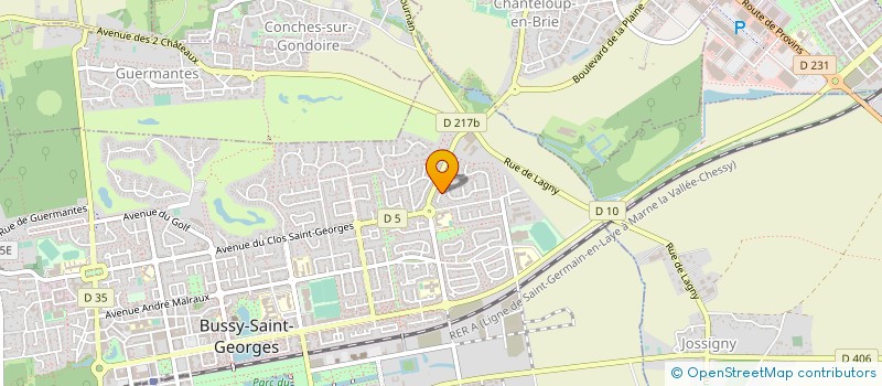 localisation de l'entreprise MONSIEUR JUN WU  BUSSY-SAINT-GEORGES