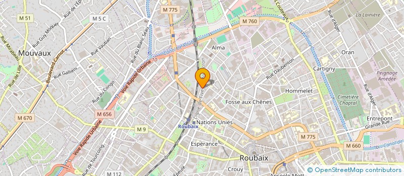 localisation de l'entreprise MONSIEUR JUNAID KHALID  ROUBAIX