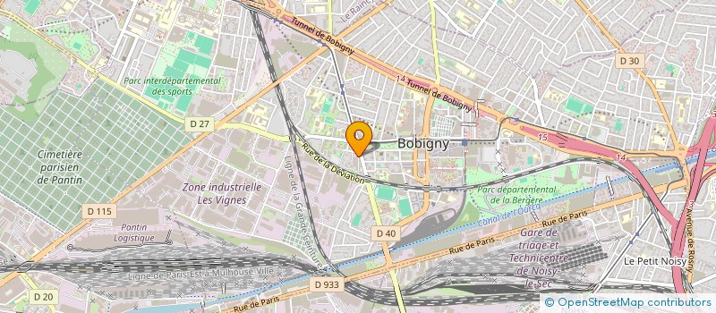 localisation de l'entreprise MONSIEUR JUNAID MOGAJI  BOBIGNY