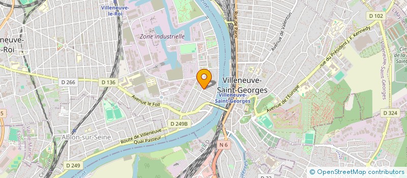 localisation de l'entreprise MONSIEUR JUNARIA ALVES DE OLIVEIRA SILVA  VILLENEUVE-LE-ROI