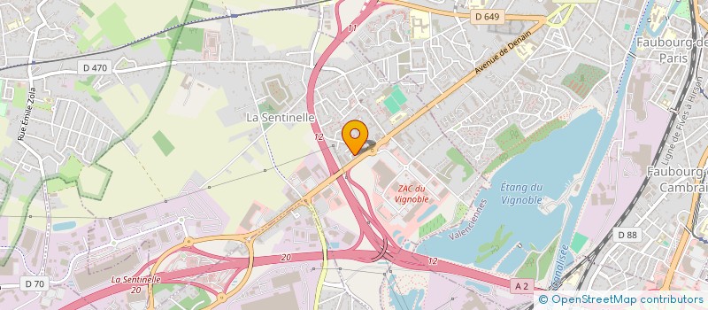 localisation de l'entreprise MONSIEUR JUNCHANG CHEN  LA SENTINELLE