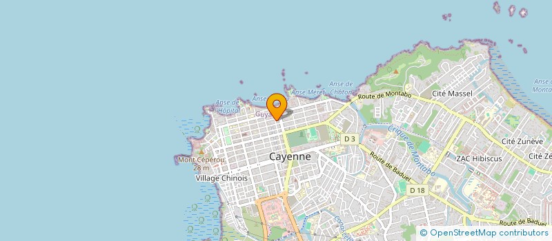 localisation de l'entreprise MONSIEUR JUNIOR ADRIEN  CAYENNE
