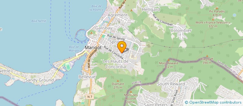 localisation de l'entreprise MONSIEUR JUNIOR CARABALLO  SAINT-MARTIN