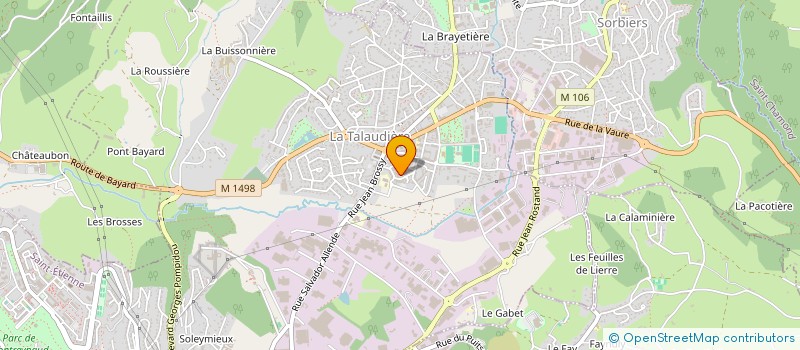 localisation de l'entreprise MONSIEUR JUNIOR CHRISTOPHER  LA TALAUDIERE