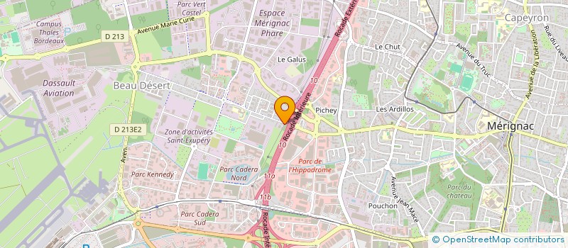 localisation de l'entreprise MONSIEUR JUNIOR IKPONMWOSA  MERIGNAC