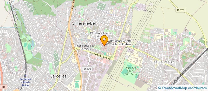 localisation de l'entreprise MONSIEUR JUNIOR LOKOTO SHOKOMBALA  VILLIERS-LE-BEL