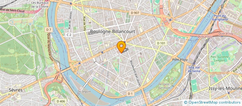 localisation de l'entreprise MONSIEUR JUNIOR RODRIGUE BIKENE à BOULOGNE-BILLANCOURT
