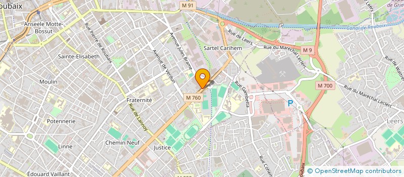 localisation de l'entreprise MONSIEUR JUNIOR WELE MAPANZI  ROUBAIX