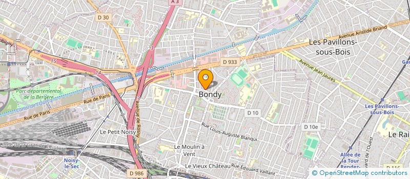 localisation de l'entreprise MONSIEUR JUQHURTA NESSAR  BONDY