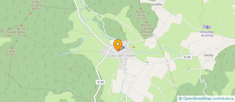 localisation de l'entreprise MONSIEUR JURJAAN HARMSEN  IZAUT DE L'HOTEL