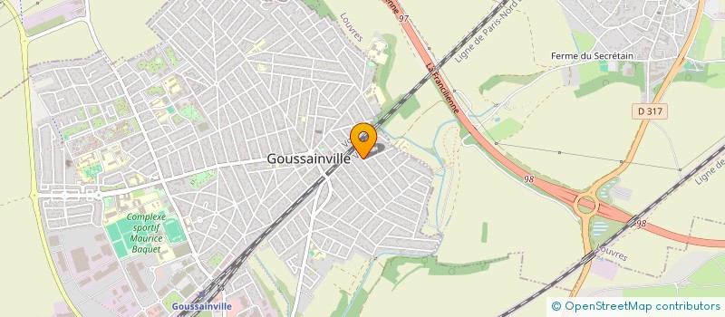 localisation de l'entreprise MONSIEUR JUSLER HENRY  GOUSSAINVILLE