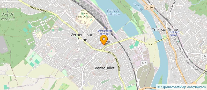 localisation de l'entreprise MONSIEUR JUSLIN LANDAIS  VERNOUILLET