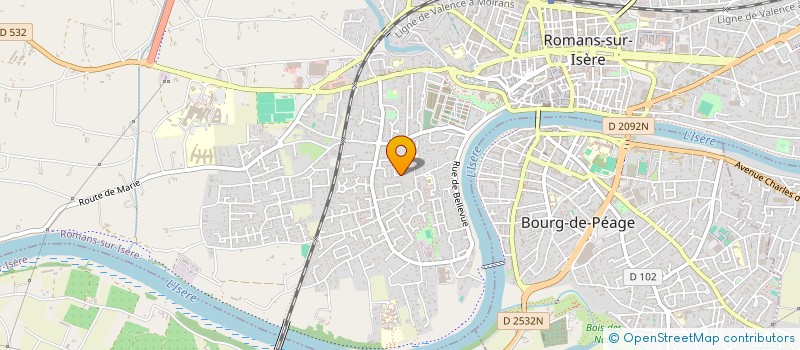 localisation de l'entreprise MONSIEUR JUST BORDY  ROMANS-SUR-ISERE