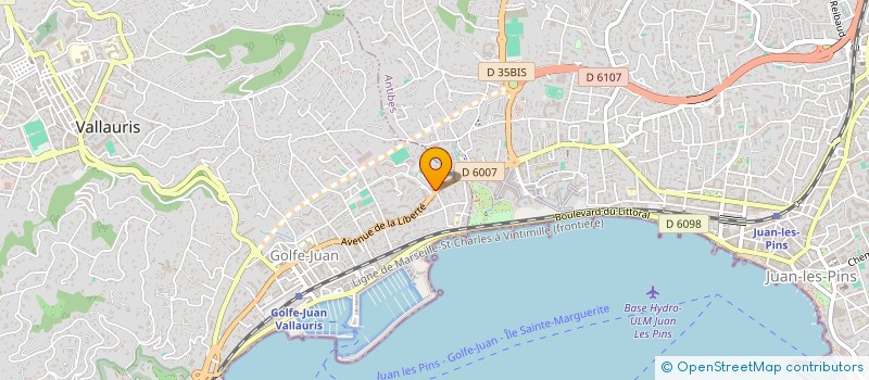 localisation de l'entreprise MONSIEUR JUSTAS TUTORAITIS  VALLAURIS