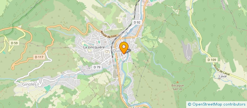 localisation de l'entreprise MONSIEUR JUSTIN ALGAR THOROLD  QUILLAN